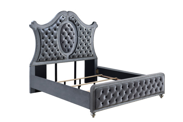 Cameo - King 5 Piece Bedroom Set - Gray