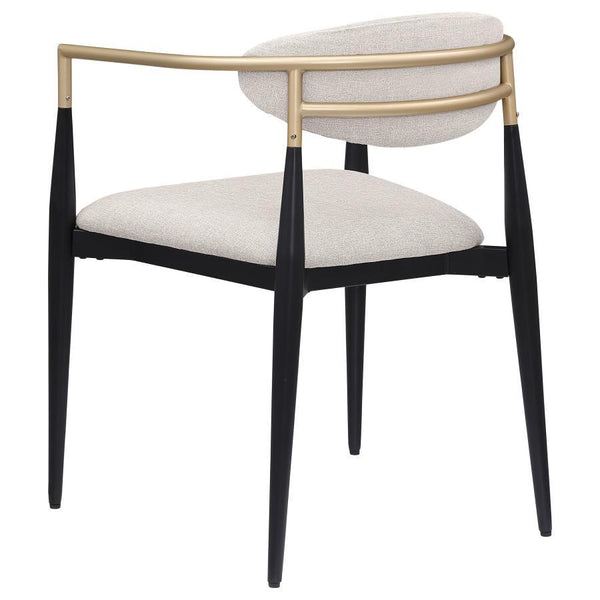 Alexis - Fabric Upholstered Dining Arm Chair (Set of 2) - Beige