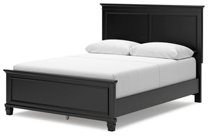 Lanolee - Black - Queen Panel Bed
