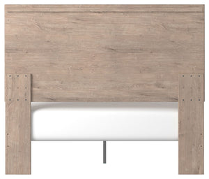 Senniberg - Light Brown / White - Queen Panel Bed