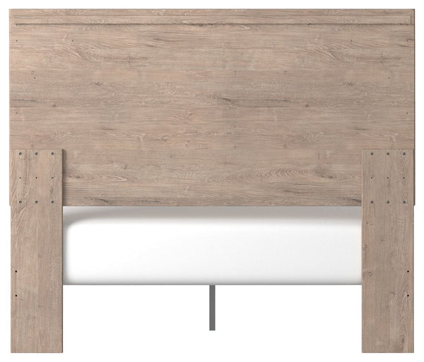 Senniberg - Light Brown / White - Queen Panel Bed