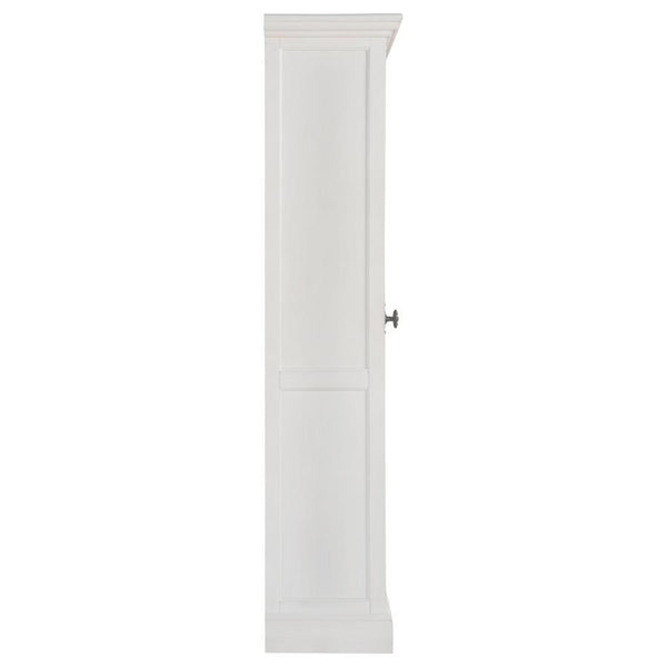 Tammi - 2 Door Wood Tall Cabinet - Distressed White And Brown