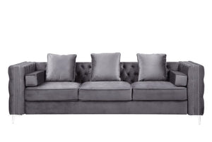 Bovasis - Sofa - Gray Velvet