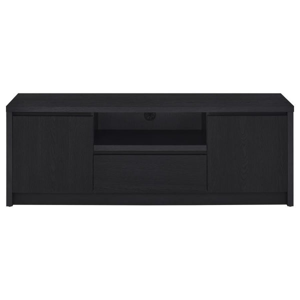 Winfield - 60## 2-Door TV Stand Media Console - Black
