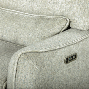 Remsen - RAF Loveseat With One Power Headrest & Footrest - Latte