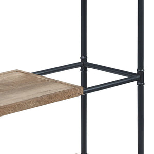 Brantley - Bookshelf - Oak & Sandy Black Finish - 65"