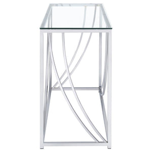  while gracefully curved metal accents e