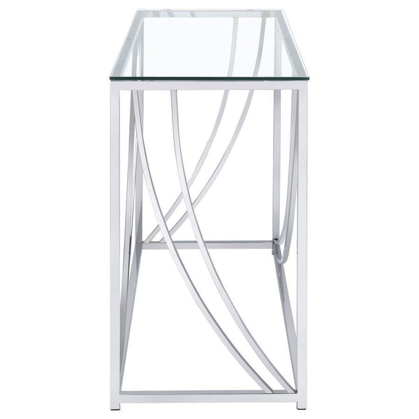  while gracefully curved metal accents e