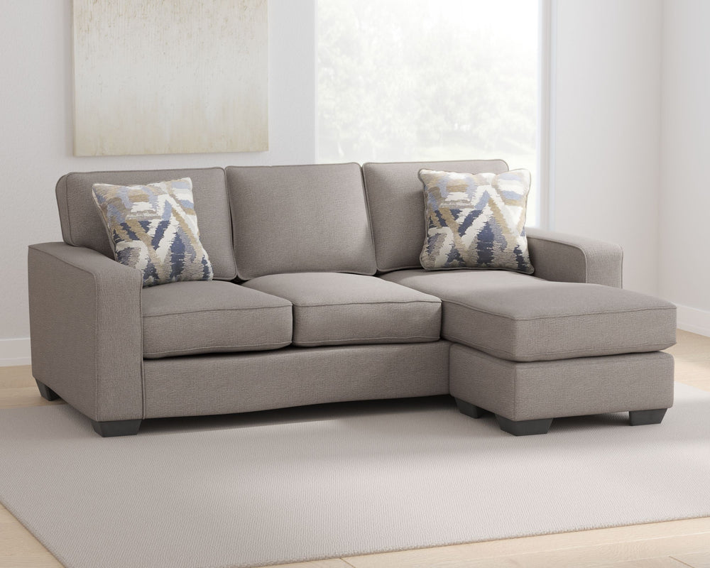 Make your living space that much more livable with this living room set. Youâ€™re sure to love its L-shaped design that makes it all too enticing to kick up your heels and relax. The fact that sofa chaise can be positioned with the chaise on the right or 