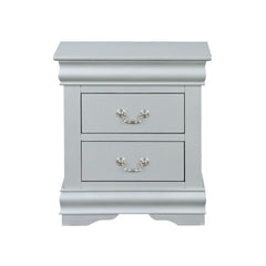 Bring casual elegance into your home with the Louis Phillipe III nightstand. This nightstand is a piece that offers any bedroom a sophisticated look. Finished in classic finish with metal hardware, the simple moldings and luxurious pull handles add subtle