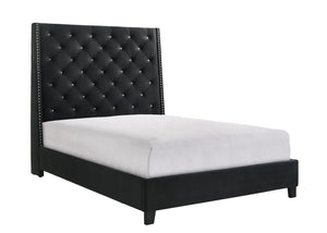 Chantilly - California King Upholstered Bed - Black