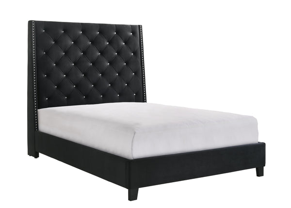 Chantilly - California King Upholstered Bed - Black