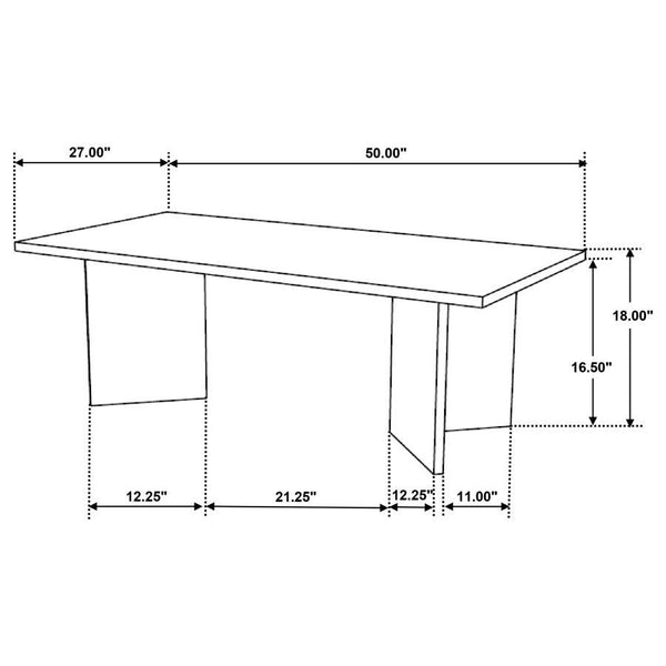Andando - Rectangular Solid Wood Coffee Table - Mango Brown