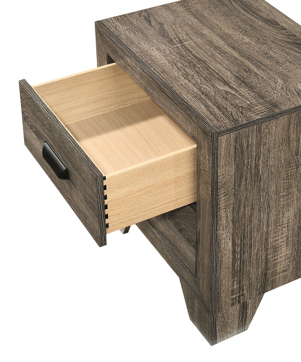 Millie - King 5 Piece Bedroom Set - Warm Gray