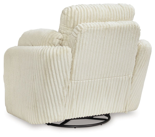 Tie-Breaker - Ivory - Swivel Glider Recliner