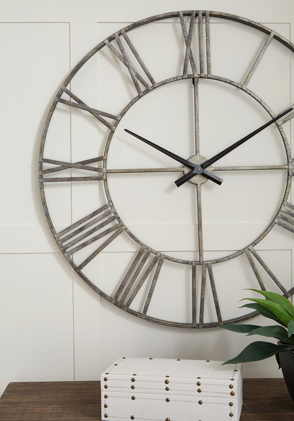 Paquita - Antique Silver - Wall Clock
