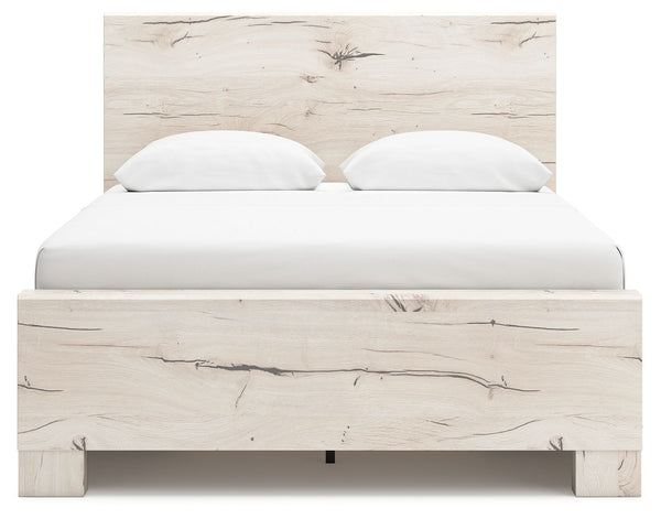 Lawroy - Light Natural - Queen Panel Bed With 2 Under Bed Storage Units