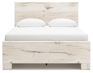 Lawroy - Light Natural - Full Panel Bed With 2 Under Bed Storage Units