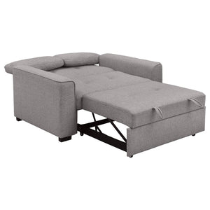Edith - Upholstered Convertible Sleeper Sofa Bed - Gray