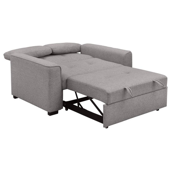 Edith - Upholstered Convertible Sleeper Sofa Bed - Gray