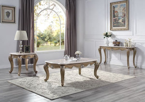 Elozzol - Coffee Table - Marble & Antique Bronze Finish