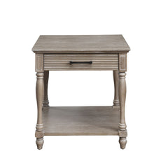 Give your living room an instant makeover with the Ariolo end table. It is a beautiful traditional table that will never go out of style. Its wooden frame and turned legs are a great design feature that adds a touch of elegance to this classic style. With