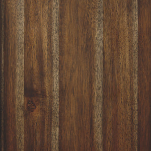  new take on traditional style. This king sleigh bed meets todayâ€™s design tastes with beauty and grace. Tobacco brown finish allows the natural grain of the Acacia veneers to show through in an organic way. Profiled crown moulding adds depth to 