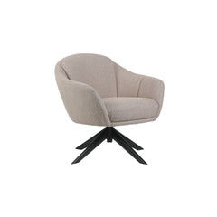 The Fleming Taupe Boucle Swivel Lounge Chair offers the perfect blend of comfort and functionality, making it an ideal choice for relaxed gatherings. With its gently curved silhouette and generous padding, this chair provides plush seating in an inviting 