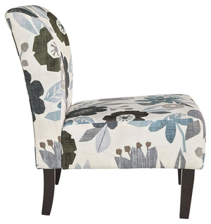  charcoal and brown floral-patterned upholstery will brighten your space and bring in an element of com