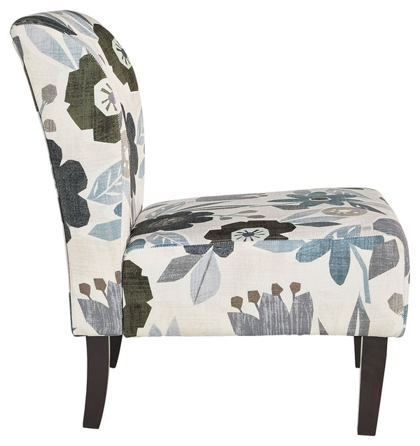  charcoal and brown floral-patterned upholstery will brighten your space and bring in an element of com