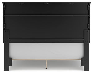 Lanolee - Black - Queen Panel Bed