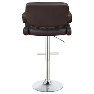 Brandi - Adjustable Bar Stool - Chrome And Brown