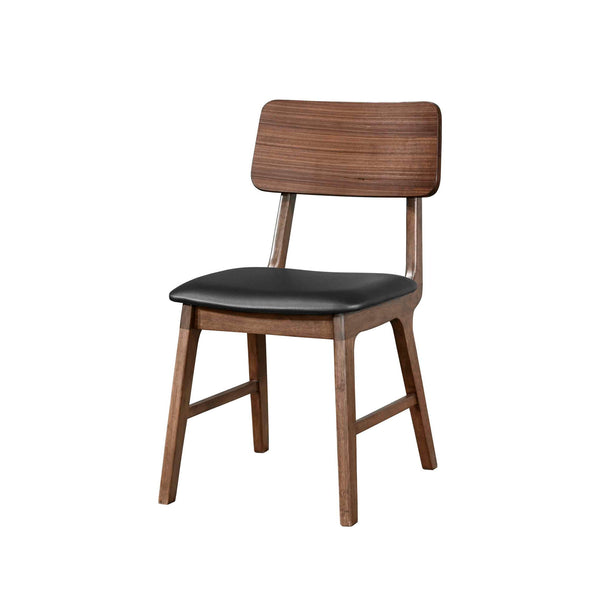 Embrace sophistication and comfort with the Thea Wood Back Dining Chair, a dynamic duo crafted for enduring elegance. Constructed from solid rubberwood and walnut veneers, these chairs boast unparalleled strength and durability, ensuring longevity in your