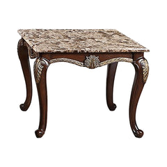 The Royal Classics Maximus End Table in cherry is a perfect blend of heirloom craftsmanship and timeless design. Expertly crafted from solid pine with premium polyurethane carving details, this table offers both durability and long-lasting beauty. The lig