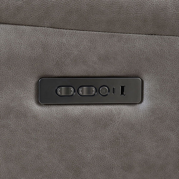 Kantu - Motion Sectional Sofa - Brown Synthetic Leather