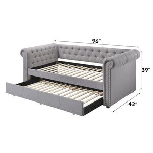 Justice - Daybed - Smoke Gray Fabric