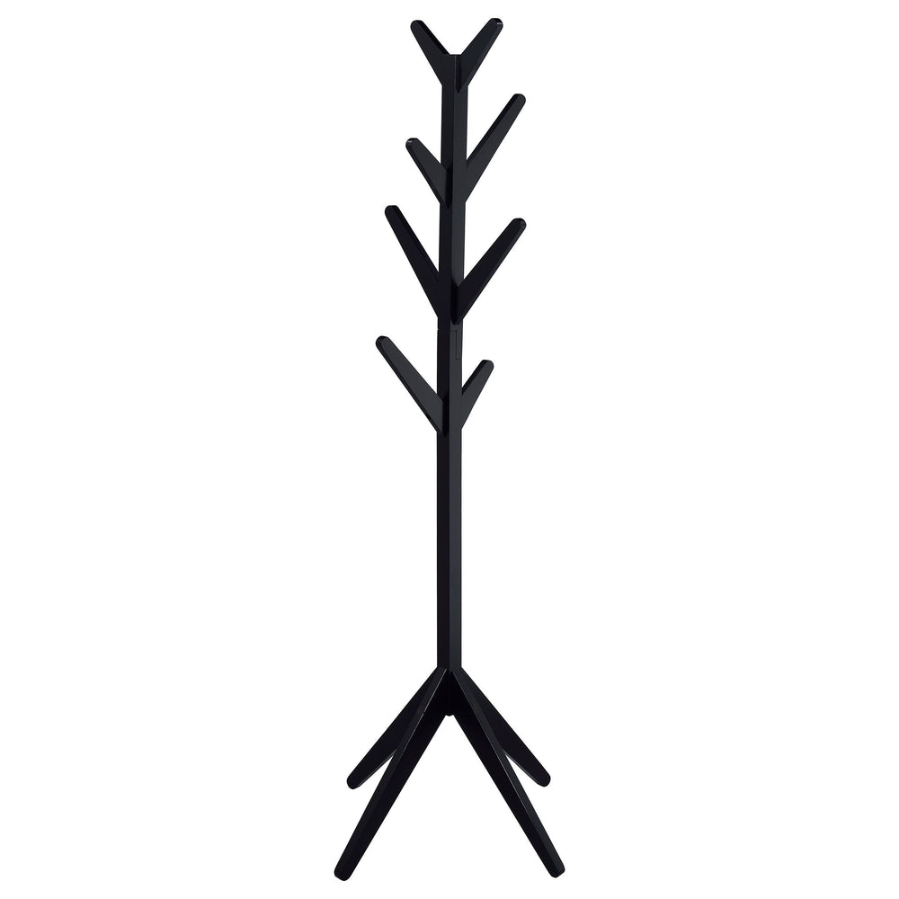 Keep your entryway neat and organized with this elegant solid asian hardwood coat rack. Designed with 8 sturdy hooks, it provides ample space for hanging coats, hats, scarves, and more. The minimalist design adds a natural charm to any hall tree or clothi
