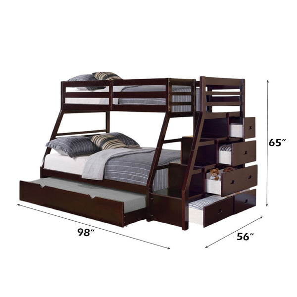 Jason - Twin Over Full Bunk Bed - Espresso