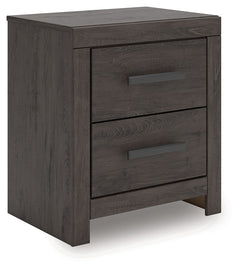 Designed with everyday style in mind, this nightstand is a simply chic approach to modern living. A dark charcoal finish blends black and brown undertones, creating a versatile look that effortlessly pairs with your existing pieces. And for must-have func