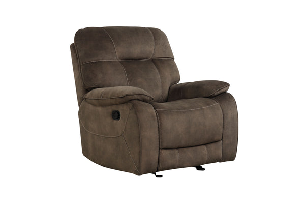 Cooper - Manual Glider Reclining Sofa And 2 Recliners - Shadow Brown
