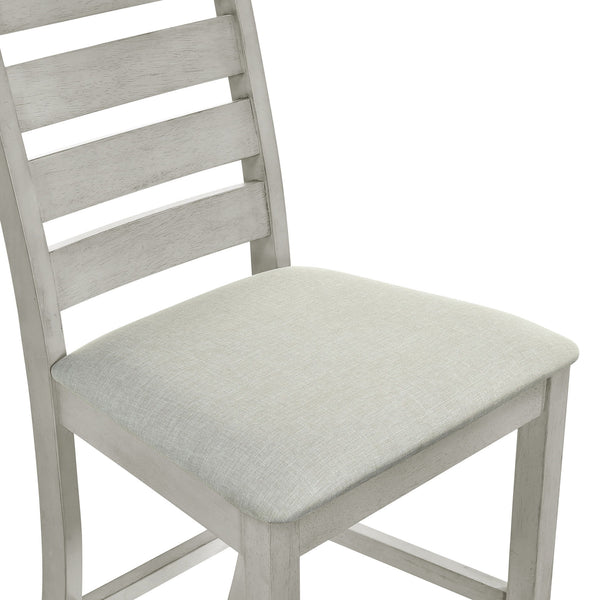 Pascal - Ladderback Counter Chair (Set of 2) - Driftwood
