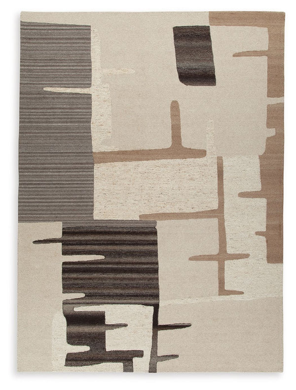 Experience the perfect blend of style and comfort with this area rug. Its global-inspired abstract pattern, earthy colors and inviting texture beautifully complement and anchor your environment. Best of all, the soft pile is an unparalleled treat for your