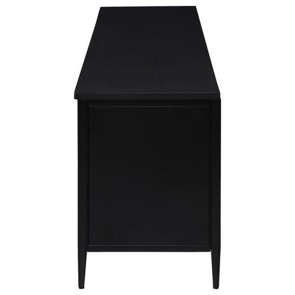 Amherst - 4-Door 78## Metal TV Stand Media Console - Black