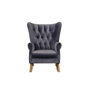 Adonis - Accent Chair - Gray Velvet
