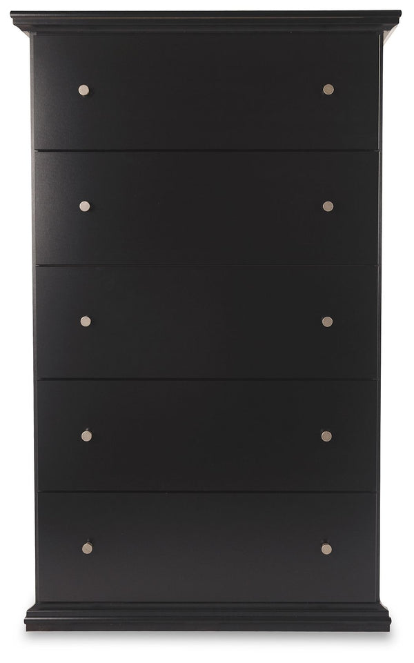  accessories and spare bed linens. Pewter-tone knobs give a slightly industrial feel