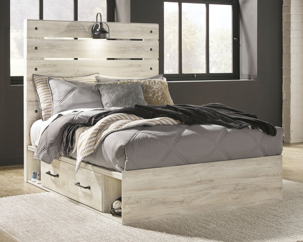  Full Panel Bed with 4 Storage Drawers