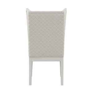 Katia - Hostess Chair (Set of 2) - Light Gray & Weathered White