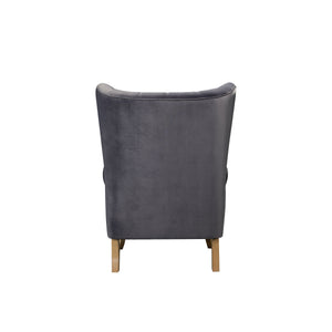 Adonis - Accent Chair - Gray Velvet