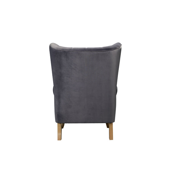 Adonis - Accent Chair - Gray Velvet