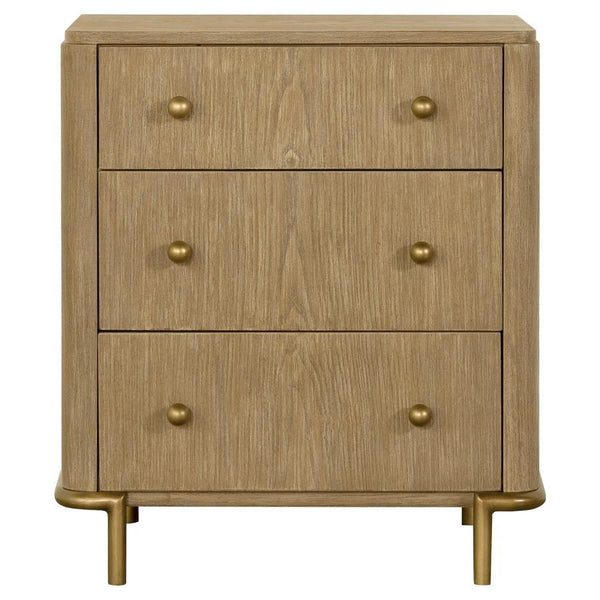 Arini - 4 Piece California King Bedroom Set - Cream And Sand Wash